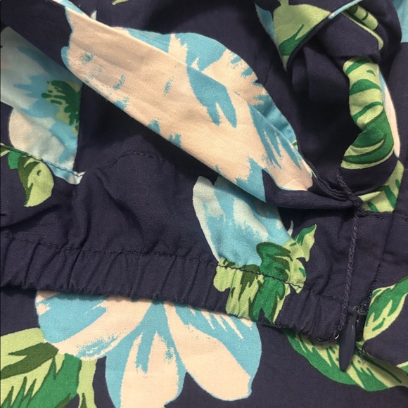 Talbots Navy Piper Pleated Midi Skirt SZ 20W Plus Size A Line full skirt floral - Picture 10 of 11